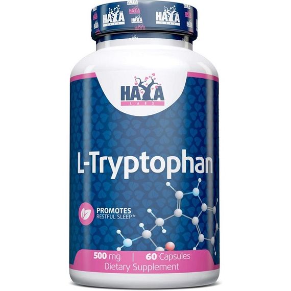 Тріптофан Haya Labs L-Tryptophan 500 mg 60 Caps