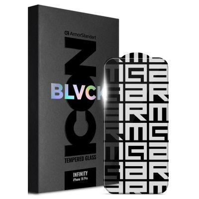 Стекло защитное Armorstandart Infinity Black Icon 2.75D Apple iPhone 16 Pro (ARM80301)