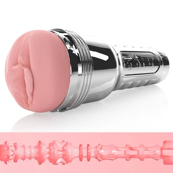 Вібромастурбатор Fleshlight Pink Quiver, Тілесний