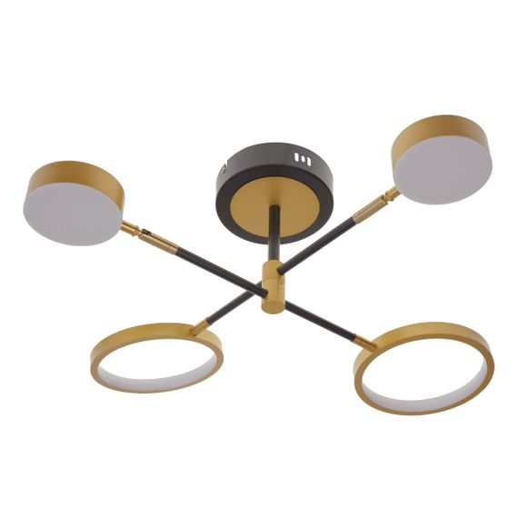 Люстра потолочная в спальню LED 38W WW BK (BL-760С/4)