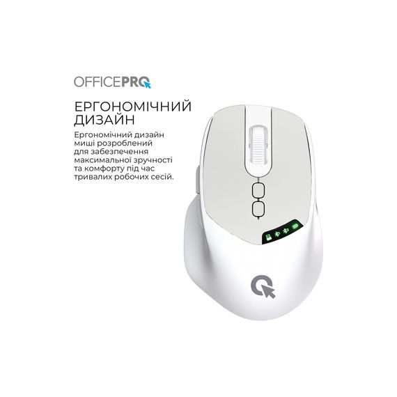 Мишка OfficePro M520W Wireless/Bluetooth White (M520W) | Зображення 5