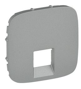 Лицевая панель Legrand Valena IN*MATIC ALLURE розетки RJ11/RJ45, алюминий (755417)