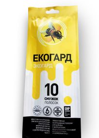 ЕКОГАРД (уп-10смужок)-ЕКО-препарат від вароатозу(кліща Вароа), акарапідозу(трахейного кліща) та молі