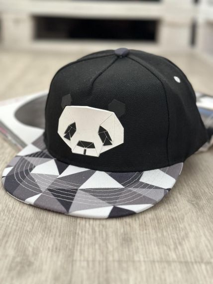Кепка снепбек (Snapback) Панда Черный 56-61р (9070)