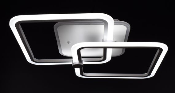 Люстра світлодіодна стельова LED світильник для квартири на стелю лед з пультом 25949 Білий 10х41х63 см. | Зображення 1