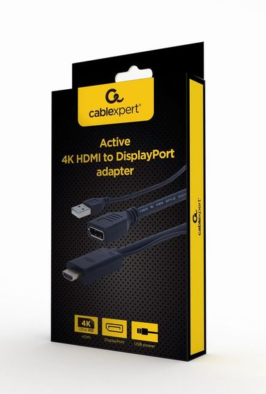 Адаптер-перехідник HDMI на DisplayPort Cablexpert A-HDMIM-DPF-01 | Зображення 1