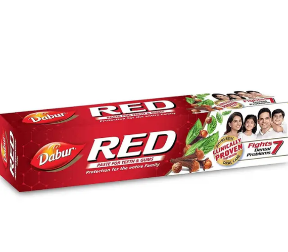 Зубна паста червона Ред Дабур, 200 г, зубна паста з перцем червона, Red Paste Dabur