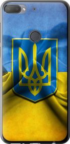 Чехол на HTC Desire 12 Plus Флаг и герб Украины 1 "375u-1485-17620"