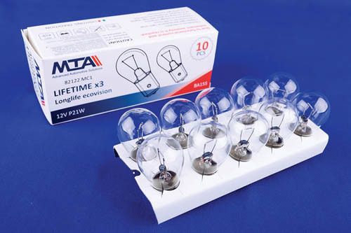 Лампа автомобільна 12V 21W Ba15s P21W (покажники повороту (перед, зад), стоп-сигнали, габарити, ліхтарі 82122 MC11