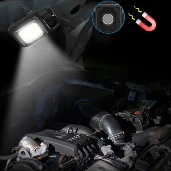 Багатофункціональний акумуляторний LED ліхтарик-брелок | Зображення 1