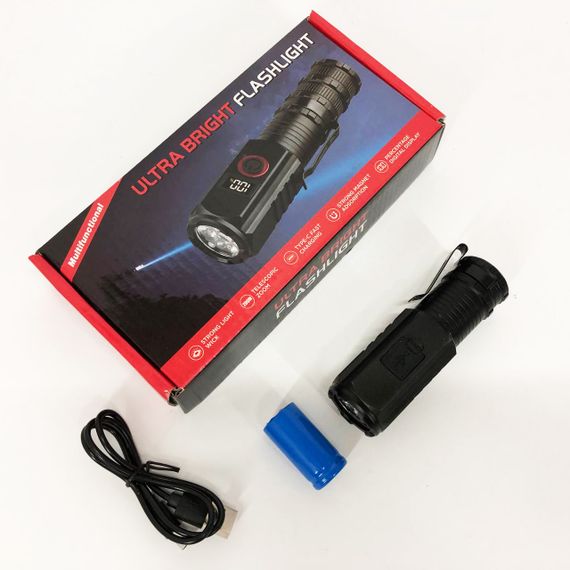 Багатофункціональний тактичний ліхтар, Ліхтарик police оригінал, Алюмінієвий ліхтар 18650 SM-25 | Зображення 8