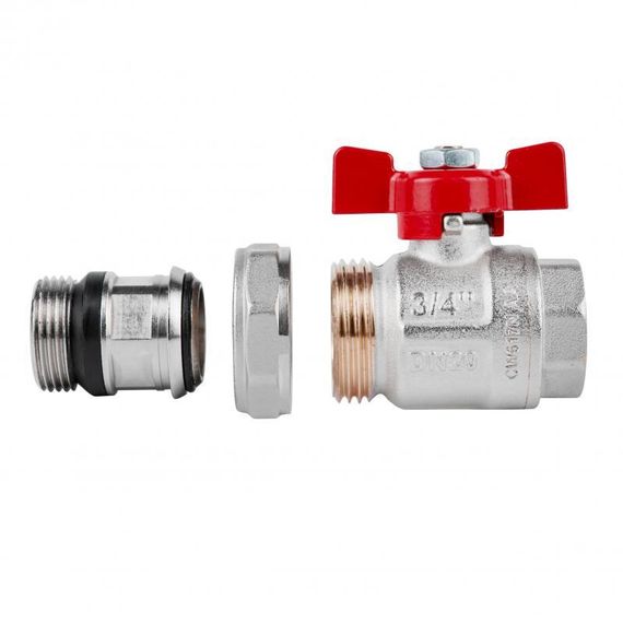 Кран кульовий "Американка" Icma 3/4" з антипротічкою прямий No348 | Зображення 3