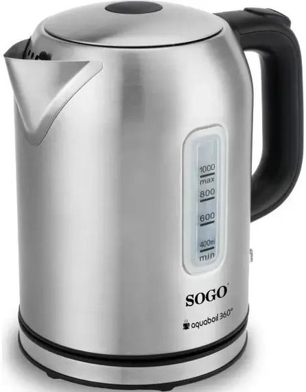 Электрочайник SOGO SS-7780 1 л серебристый | Зображення 3