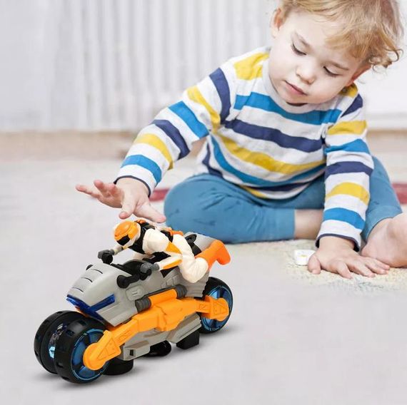 Интерактивная танцевальная игрушка Мотоцикл, Futrue LD-175A / Мотоцикл-трансформер со звуковыми эффектами | Зображення 2