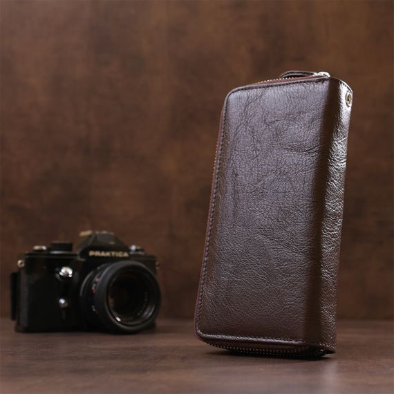 Женский клатч с ремешком на запястье ST Leather 18867 Коричневый | Зображення 5