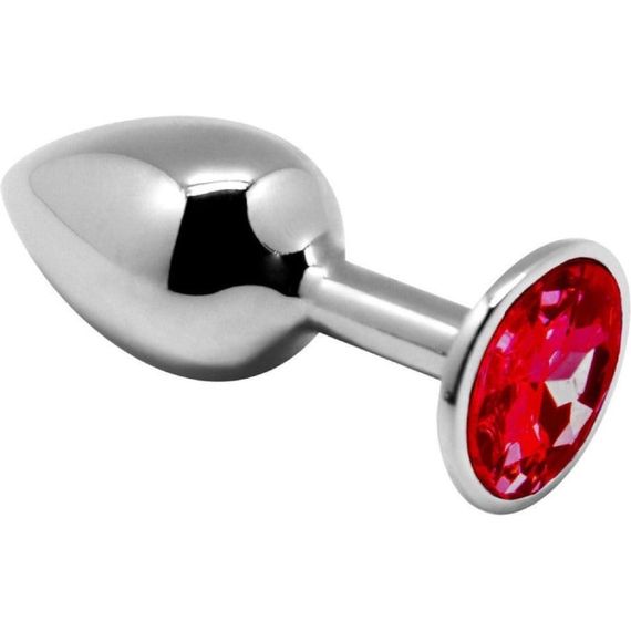 Набір із 3-х анальних металевих пробок Alive з камінням різних кольорів sexstyle | Зображення 1