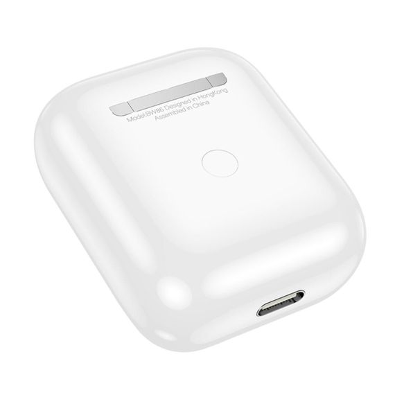 Беспроводные наушники BOROFONE BW86 Brocade true wireless BT headset with touch screen White | Зображення 5