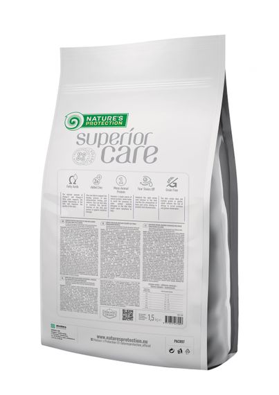 Корм Nature's Protection Superior Care Veterinary Diet Dermatosis Salmon Adult All Breed Dogs сухой с лососем для собак с проблемами кожи и шерсти 1.5 кг | Зображення 1