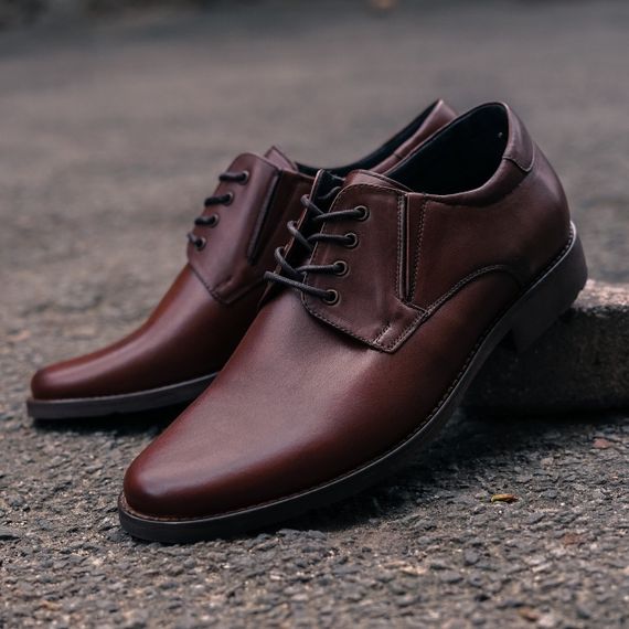 Коричневі шкіряні туфлі Pan 40 розмір | Зображення 1