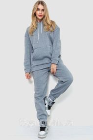 Спортивний костюм жіночий на флісі, колір сірий, розміри M, L, XL, XXL FA_008463