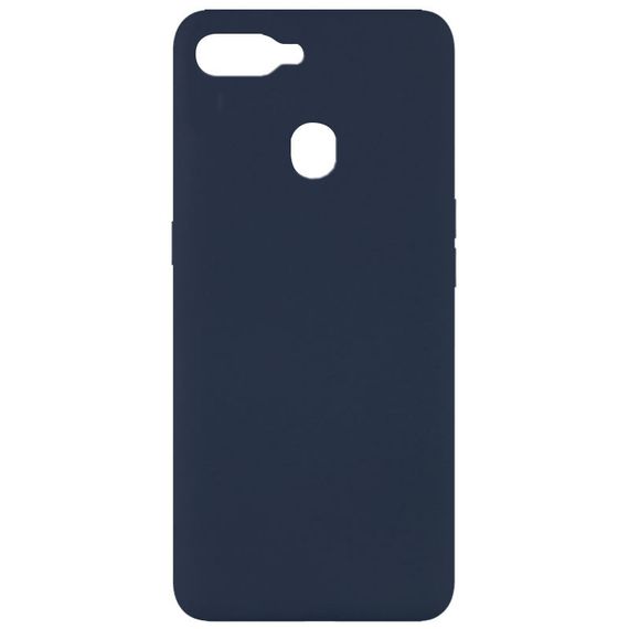 Чехол Silicone Cover Full without Logo (A) для Oppo A5s / Oppo A12 Синий / Midnight Blue