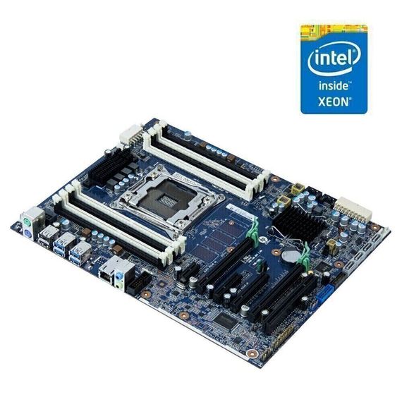 Комплект: Материнская плата HP Z440 / Intel Xeon E5-2618L v3 (8 (16) ядер по 2.3 - 3.4 GHz) (аналог i7-7700K) / Socket LGA 2011 v3+v4 / NVMe boot + рамка крепления 2011 б/у
