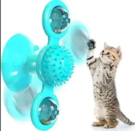 Игрушка для кота (спиннер) Rotate windmill cat toy | Зображення 4