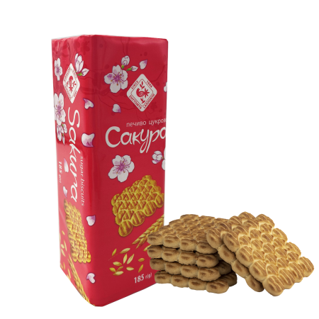 Печиво цукрове Сакура  185г (214166) | Зображення 1