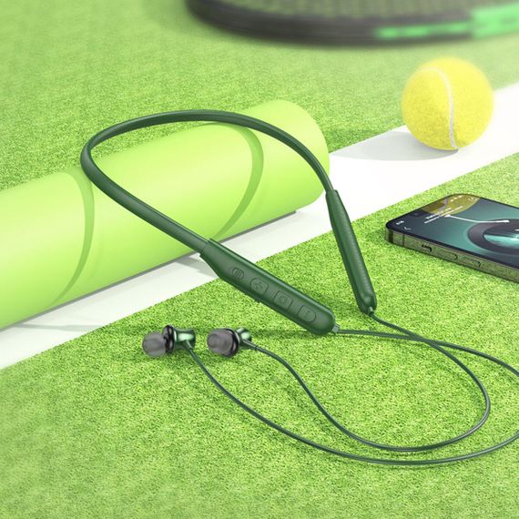 Бездротові навушники HOCO ES64 Easy Sound sports BT earphones Dark Green | Зображення 1