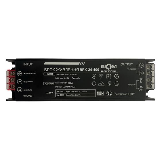 Блок питания  Professional DC24 400W BPX-24-400 16,6А | Зображення 1