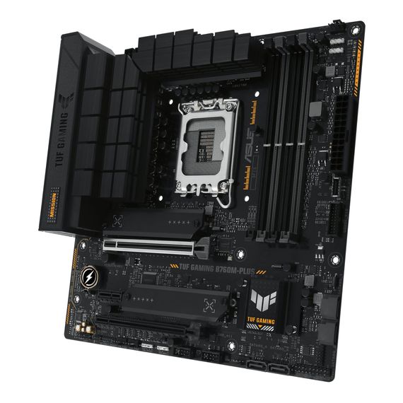 Материнcкая плата ASUS TUF GAMING B760M-PLUS s1700 B760 4xDDR5 M.2 HDMI DP mATX 90MB1ES0-M1EAY0 | Зображення 3