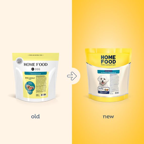 Гипоаллергенный сухой корм для взрослых собак мелких пород Форель и рис Hypoallergenic, 300 г | Зображення 1