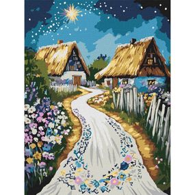 Картина по номерам "Хижина" Идейка KHO5161, 30x40 см