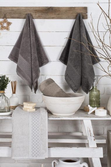 Набор полотенец 70х140 см Pupilla Prag, банные 4 шт. | Зображення 1