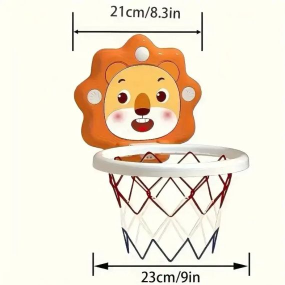 Детский подвесной мини-баскетбольный набор 24х12см | Зображення 4