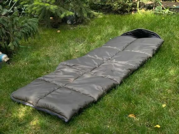 Зимовий спальний мішок ковдру з капюшоном 2,1*0,75 см 400г/м.кв. | Зображення 2