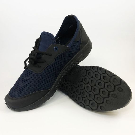 Кросівки чоловічі сітка 41 розмір. Літні кросівки, модні універсальні кросівки. Модель 46913. Колір: синій | Зображення 1