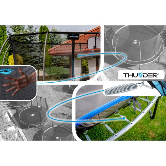 Батут із внутрішньою сіткою THUNDER Inside Ultra 10FT 312 см Black/Blue | Зображення 1