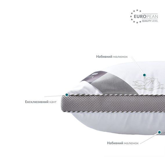 Подушка CLASSICA SOFT 3D трехкамерная IDEIA аналог лебединого пуха 50х70 см (8-31771*001) | Зображення 6