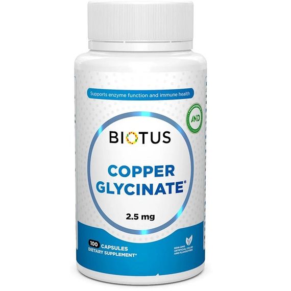Мікроелемент Мідь Biotus Copper 2,5 mg 100 Caps BIO-531279