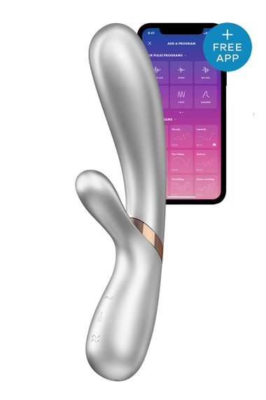 Двойной смарт вибратор с функцией нагрева Satisfyer Hot Lover, нюдовый sexstyle
