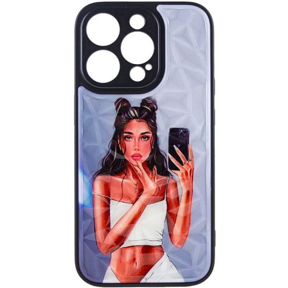 TPU+PC чехол Prisma Ladies для Apple iPhone 14 Pro Max (6.7") Black in White