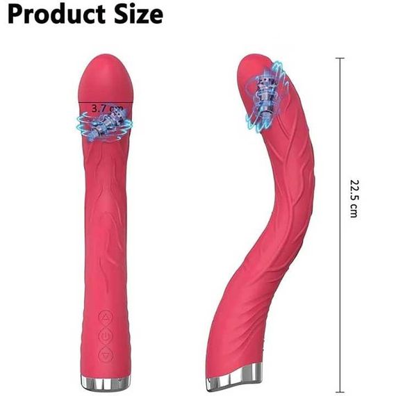 Вигнутий вібратор для стимуляції точки G 30 режимів | Зображення 3