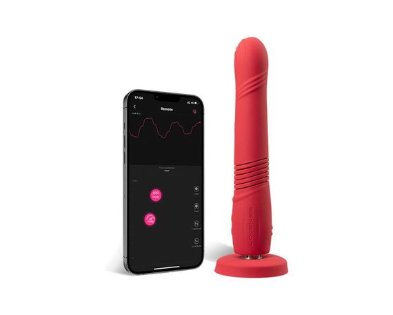 Смарт вібратор-пульсатор Lovense Gravity червоний 23.4х3.7 см Sex Aura