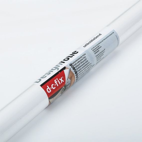 Плівка самоклеюча (самоклейка) d-c-fix 200-5145 0,90 м відріз від 1 до 15 м білий лак глянець | Зображення 1