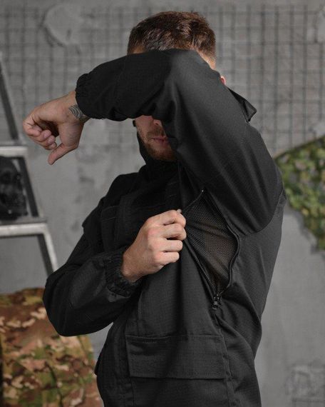 Тактична куртка кайот mansory black НП4885 | Зображення 8