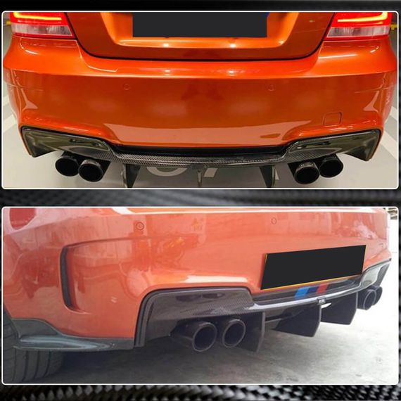 Дифузор заднього бампера (для 1M E82, Карбон) для BMW 1 серія E81/82/87/88 2004-2011 рр | Зображення 3