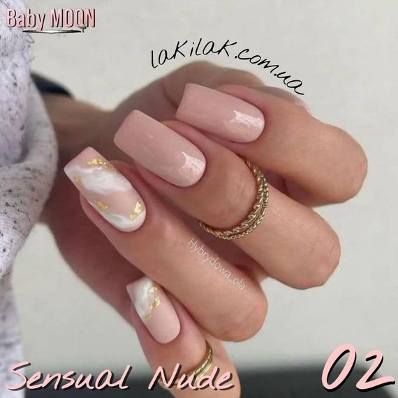 Гель-лак BABY MOON Sensual Nude №02 нежный персик, 6 мл