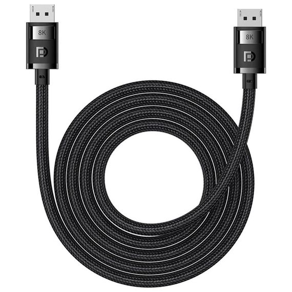 Дата кабель Baseus High Definition DP 8K to DP 8K (2m) (B00633706111-02) Cluster Black | Зображення 1