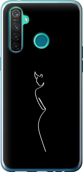Чехол на Realme 5 Pro Силуэт1 "4590u-1861-17620"